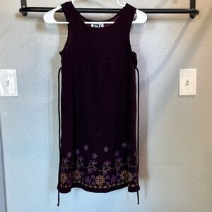 Speechless Purple Kids Dress with Floral Design
